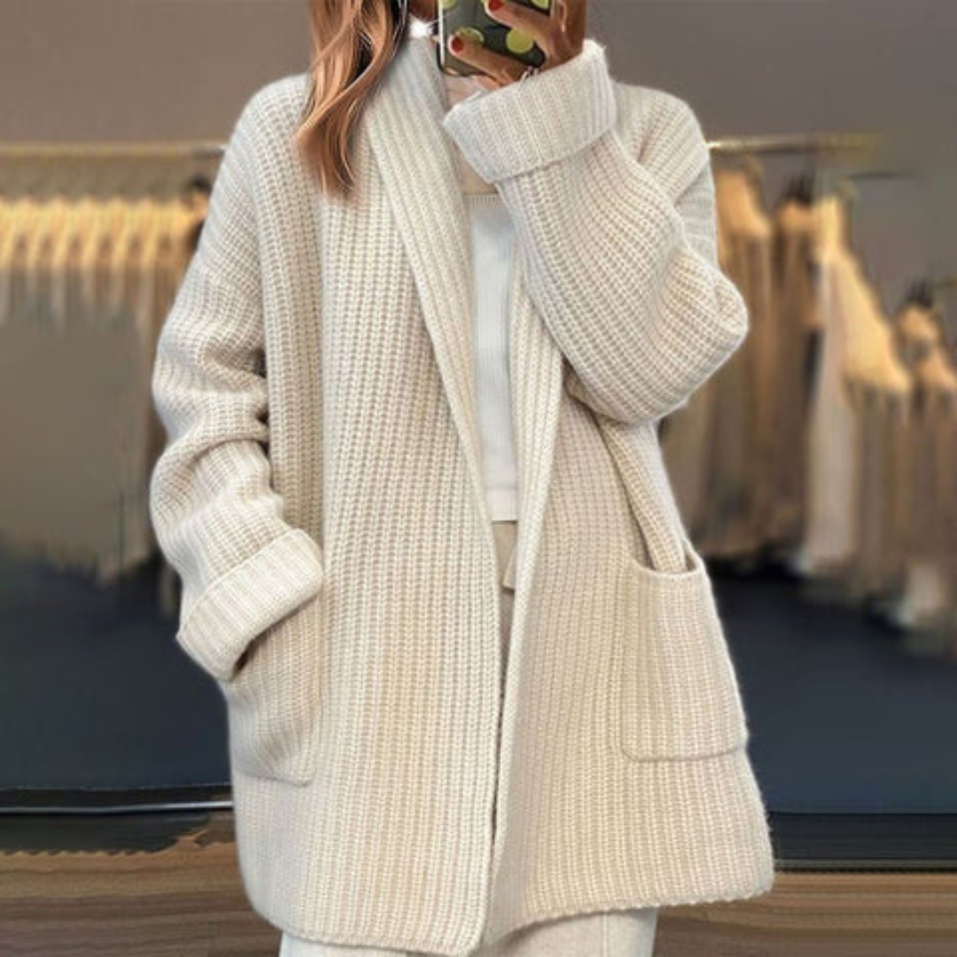 Irene – Strikket cardigan i uldblanding