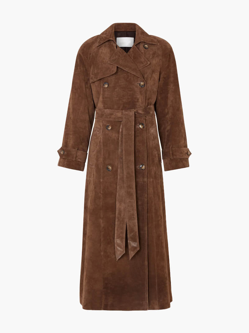 Emilia | Suede Trenchcoat