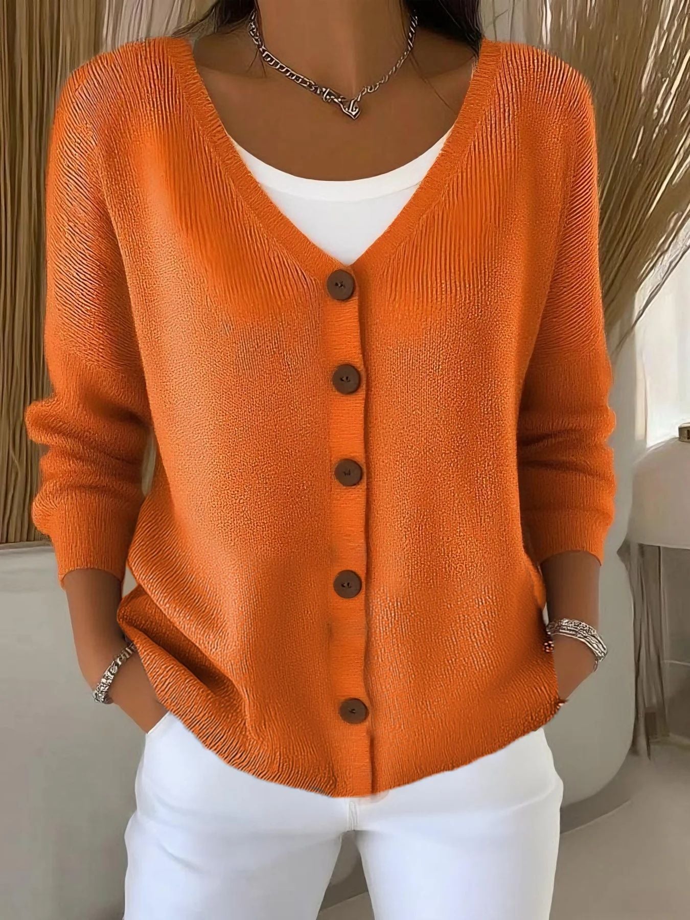 Mila | Klassisk Strikcardigan