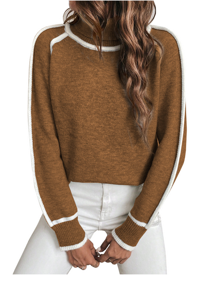 Elin | strikket oversized rullekrave