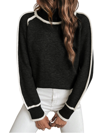 Elin | strikket oversized rullekrave