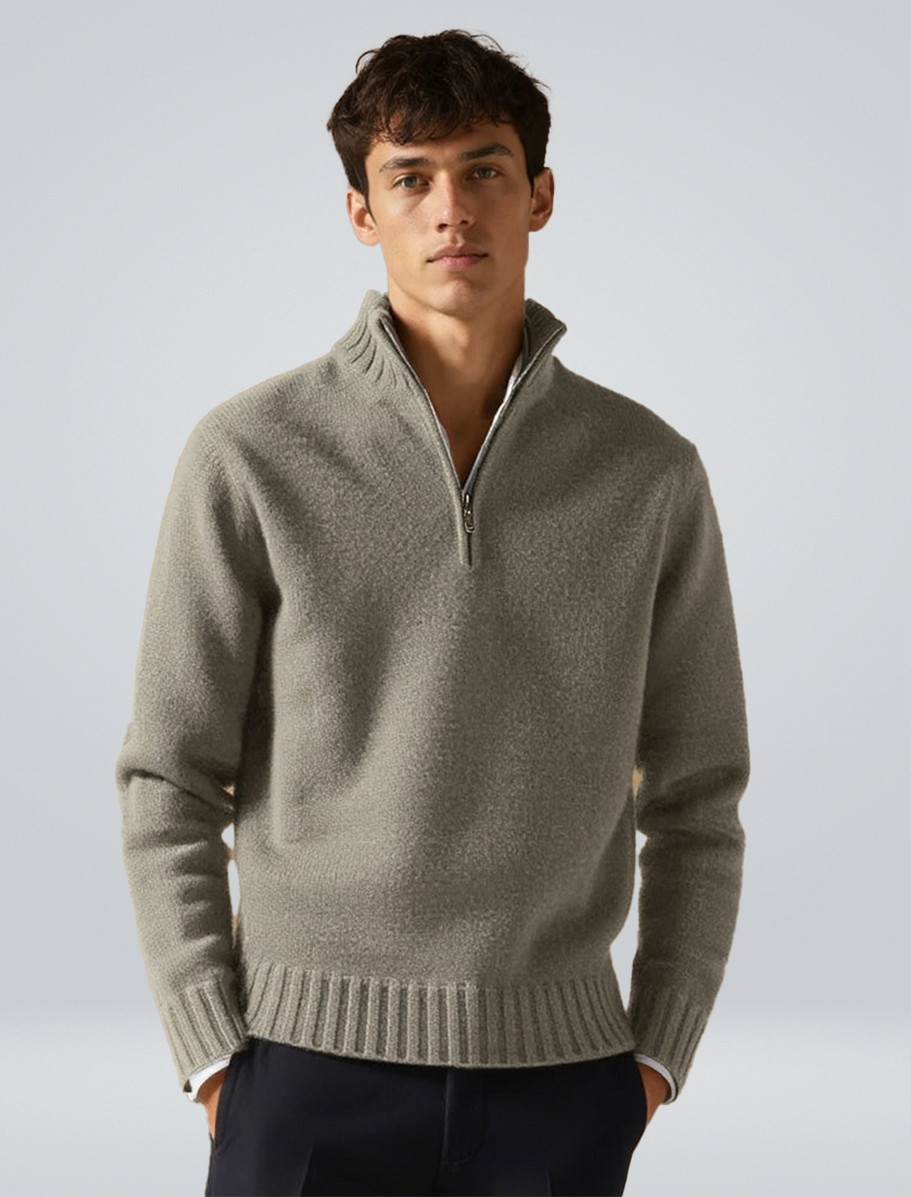 Yvan | Luksuriøs Halv-Zip Sweater